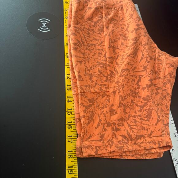 REI Co-Op Athletic Shorts Womens Med Orange Mid Thigh Yoga Stretch Work Out - Picture 8 of 9